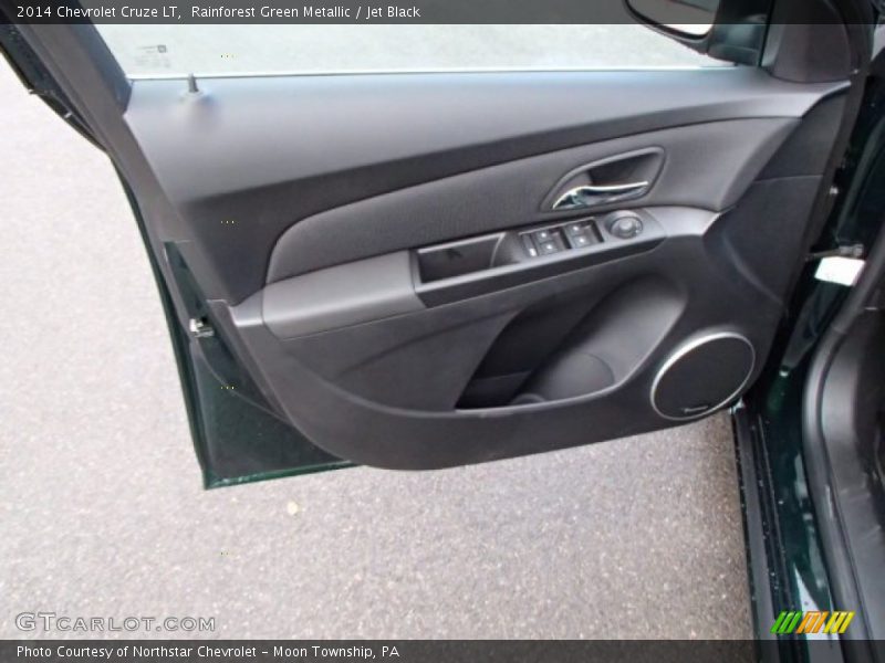 Rainforest Green Metallic / Jet Black 2014 Chevrolet Cruze LT
