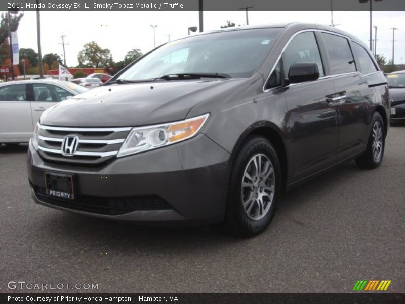 Smoky Topaz Metallic / Truffle 2011 Honda Odyssey EX-L