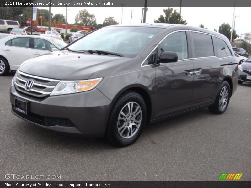 Smoky Topaz Metallic / Truffle 2011 Honda Odyssey EX-L