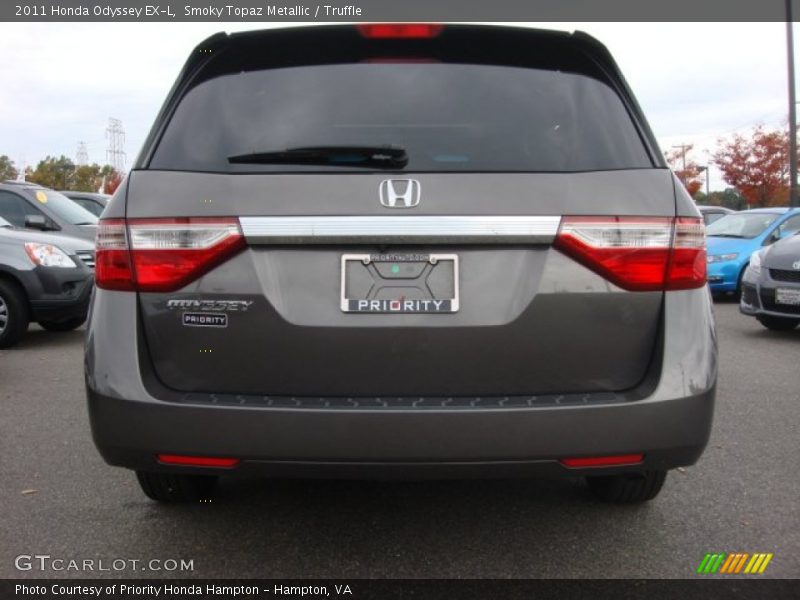 Smoky Topaz Metallic / Truffle 2011 Honda Odyssey EX-L