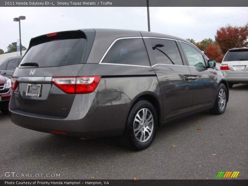 Smoky Topaz Metallic / Truffle 2011 Honda Odyssey EX-L