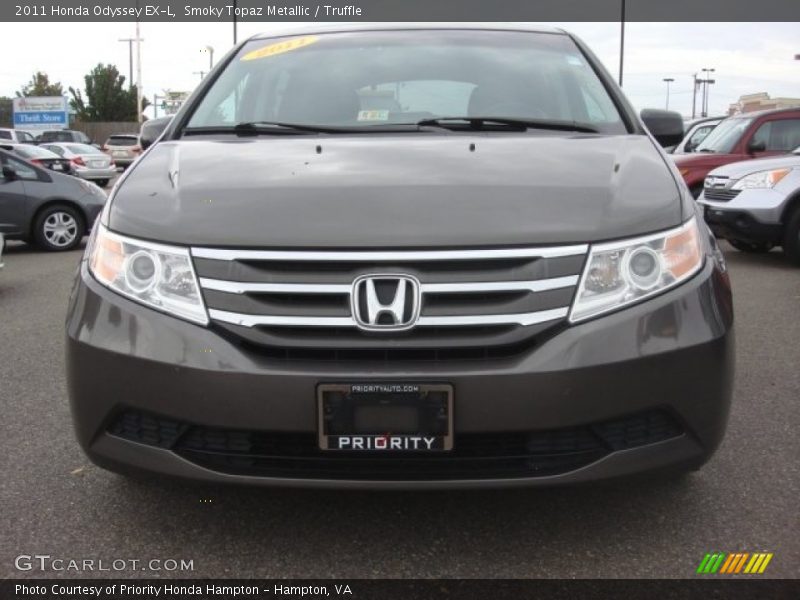 Smoky Topaz Metallic / Truffle 2011 Honda Odyssey EX-L