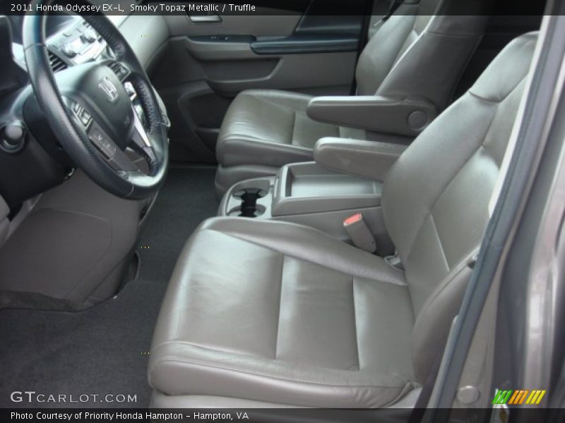 Smoky Topaz Metallic / Truffle 2011 Honda Odyssey EX-L