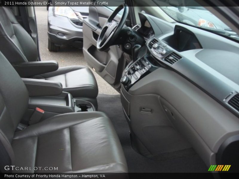 Smoky Topaz Metallic / Truffle 2011 Honda Odyssey EX-L