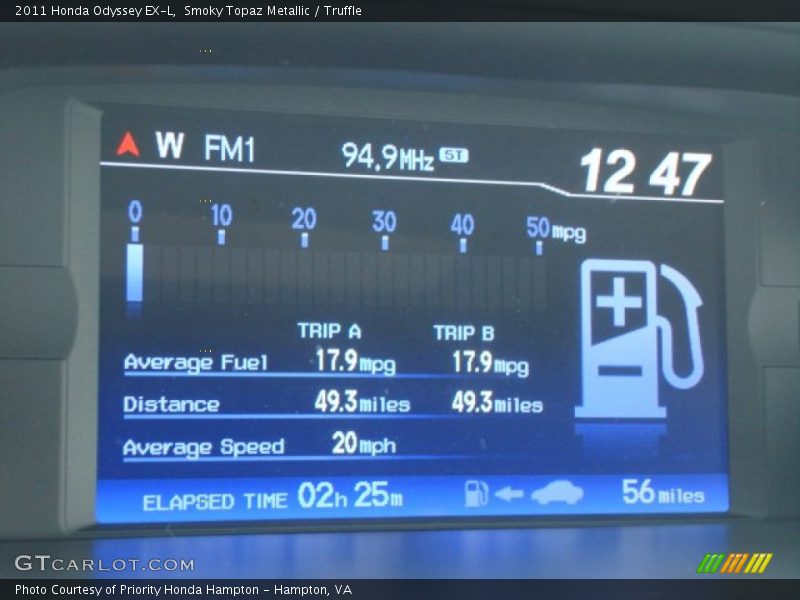 Smoky Topaz Metallic / Truffle 2011 Honda Odyssey EX-L