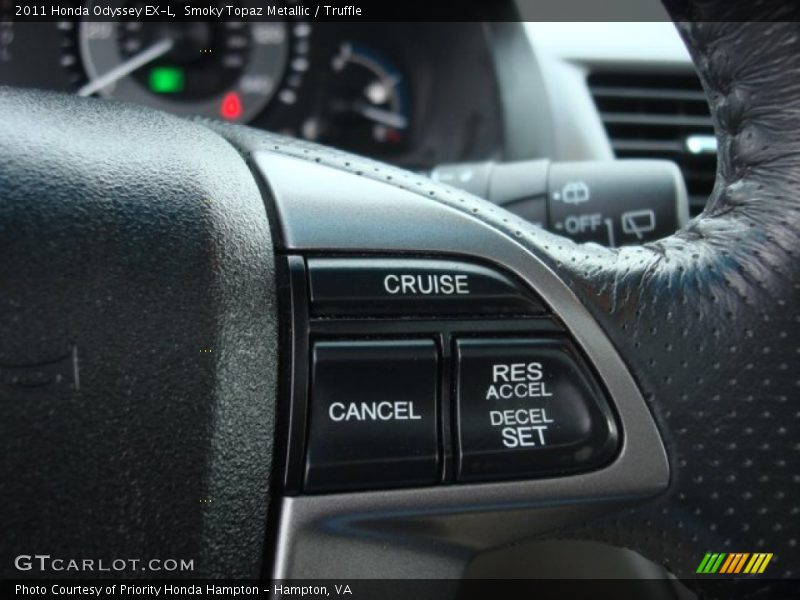 Smoky Topaz Metallic / Truffle 2011 Honda Odyssey EX-L