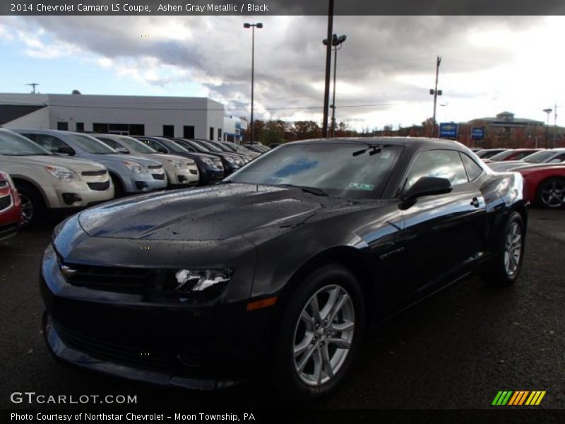 Ashen Gray Metallic / Black 2014 Chevrolet Camaro LS Coupe