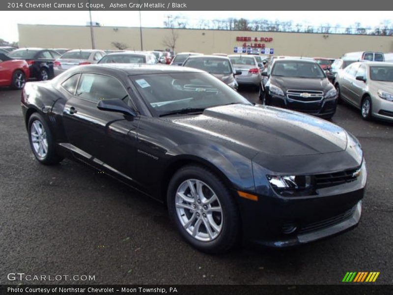 Ashen Gray Metallic / Black 2014 Chevrolet Camaro LS Coupe