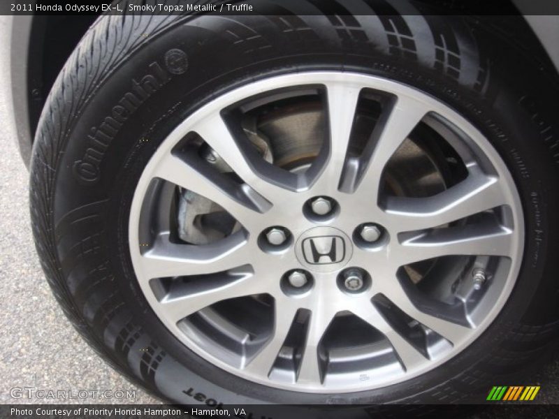 Smoky Topaz Metallic / Truffle 2011 Honda Odyssey EX-L