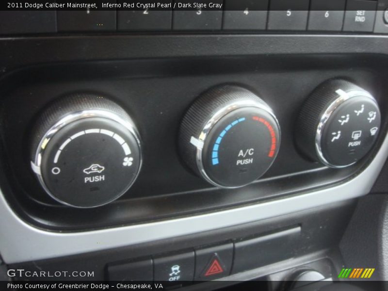 Inferno Red Crystal Pearl / Dark Slate Gray 2011 Dodge Caliber Mainstreet