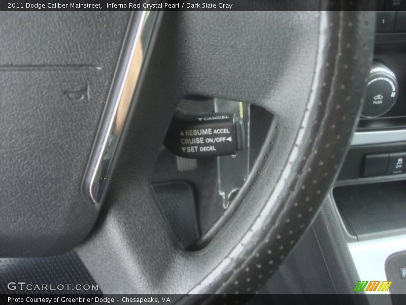 Inferno Red Crystal Pearl / Dark Slate Gray 2011 Dodge Caliber Mainstreet