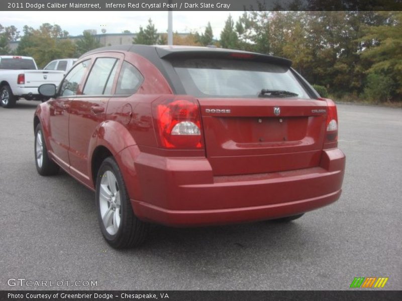 Inferno Red Crystal Pearl / Dark Slate Gray 2011 Dodge Caliber Mainstreet