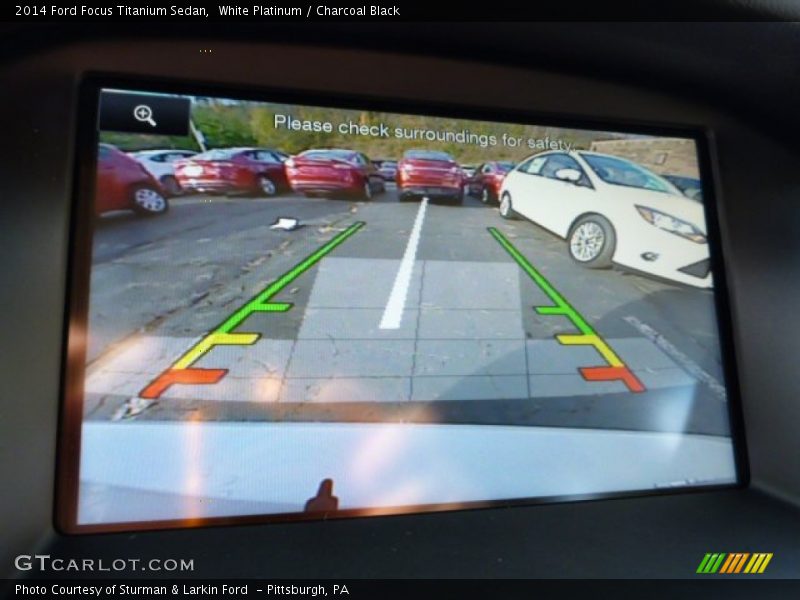 White Platinum / Charcoal Black 2014 Ford Focus Titanium Sedan