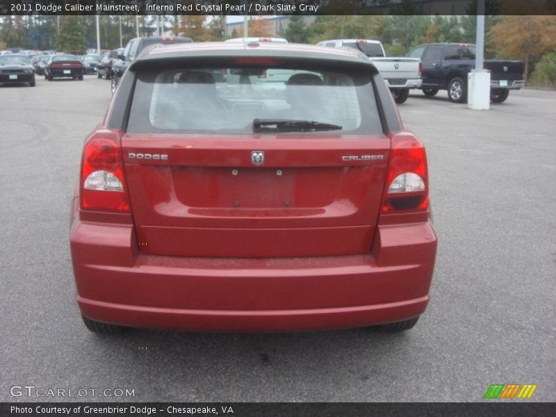 Inferno Red Crystal Pearl / Dark Slate Gray 2011 Dodge Caliber Mainstreet