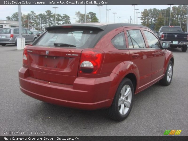 Inferno Red Crystal Pearl / Dark Slate Gray 2011 Dodge Caliber Mainstreet