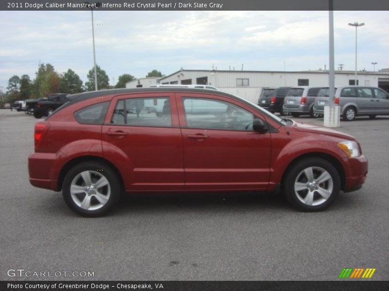 Inferno Red Crystal Pearl / Dark Slate Gray 2011 Dodge Caliber Mainstreet