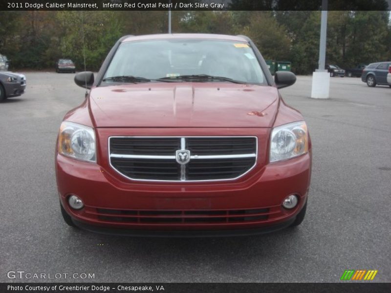 Inferno Red Crystal Pearl / Dark Slate Gray 2011 Dodge Caliber Mainstreet