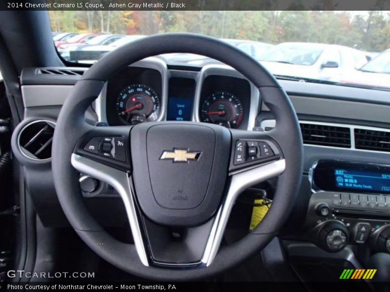 Ashen Gray Metallic / Black 2014 Chevrolet Camaro LS Coupe