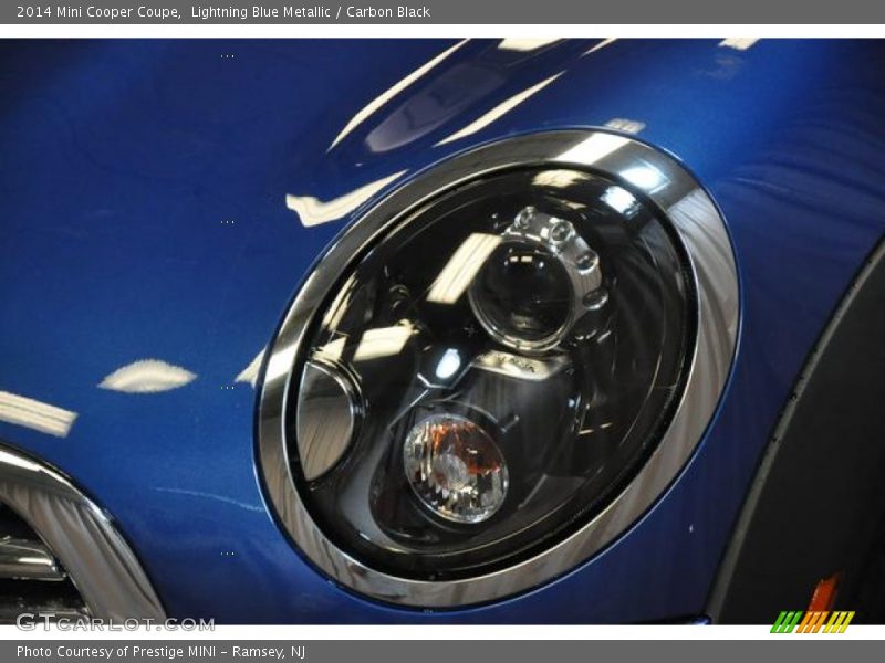Lightning Blue Metallic / Carbon Black 2014 Mini Cooper Coupe