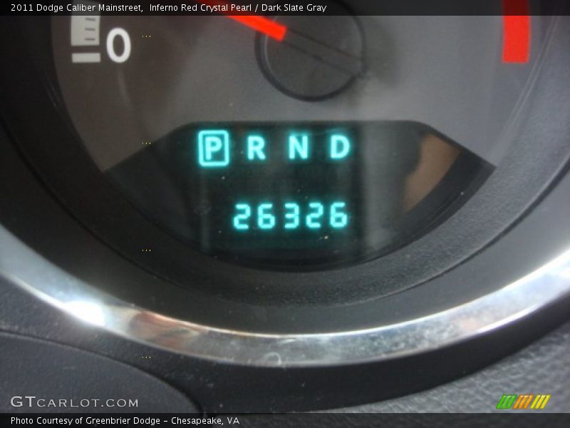 Inferno Red Crystal Pearl / Dark Slate Gray 2011 Dodge Caliber Mainstreet