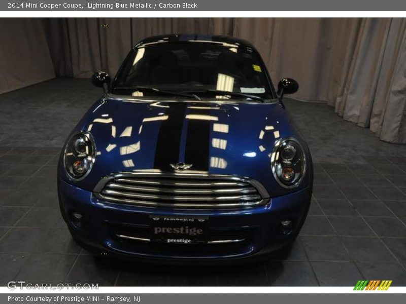 Lightning Blue Metallic / Carbon Black 2014 Mini Cooper Coupe