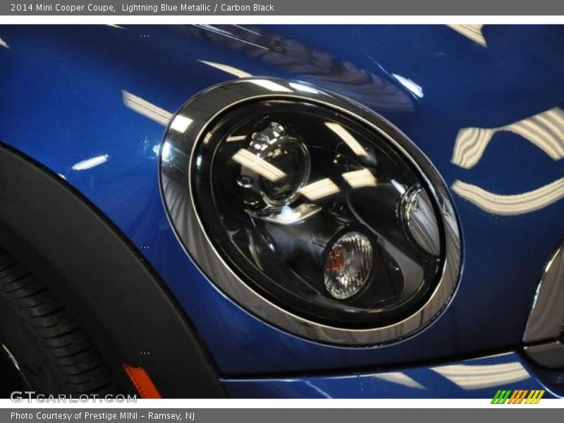 Lightning Blue Metallic / Carbon Black 2014 Mini Cooper Coupe