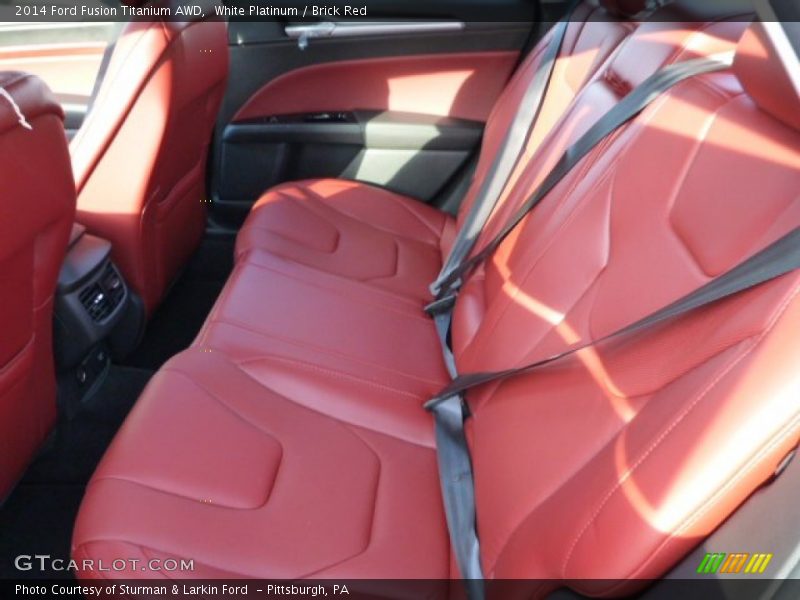 Rear Seat of 2014 Fusion Titanium AWD