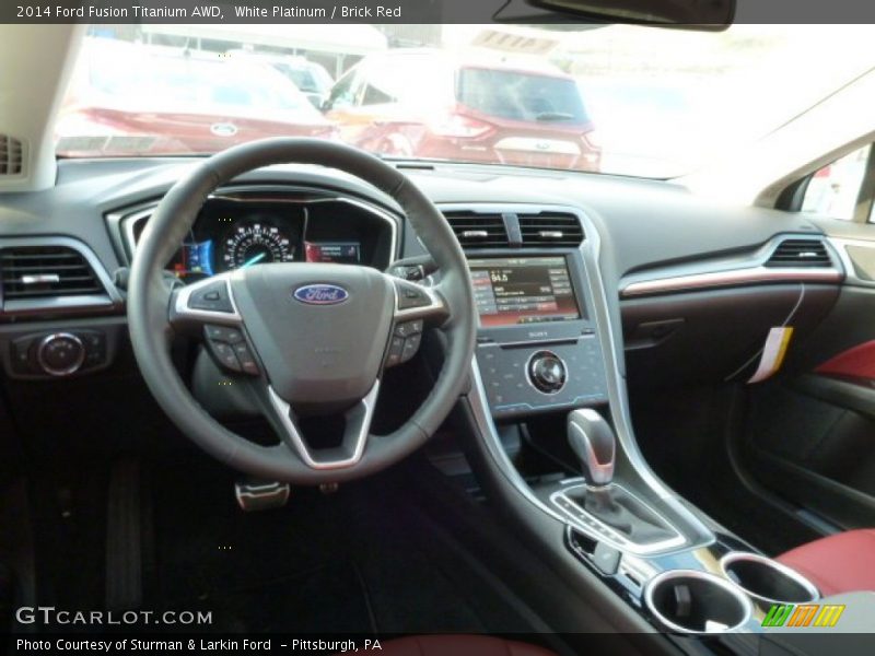 Dashboard of 2014 Fusion Titanium AWD