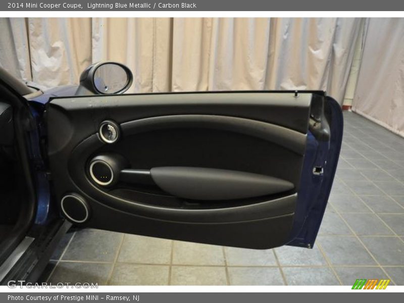 Lightning Blue Metallic / Carbon Black 2014 Mini Cooper Coupe