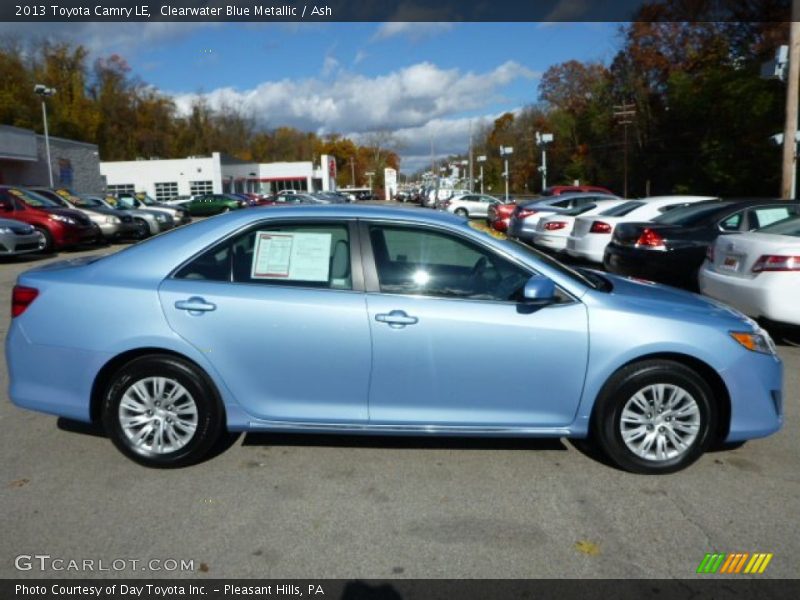 Clearwater Blue Metallic / Ash 2013 Toyota Camry LE