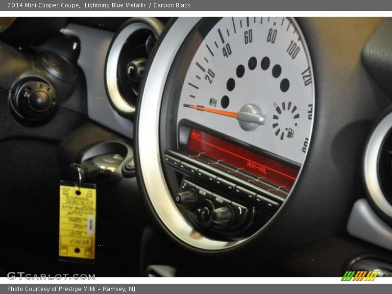 Lightning Blue Metallic / Carbon Black 2014 Mini Cooper Coupe