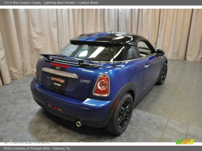 Lightning Blue Metallic / Carbon Black 2014 Mini Cooper Coupe