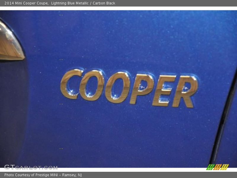 Lightning Blue Metallic / Carbon Black 2014 Mini Cooper Coupe