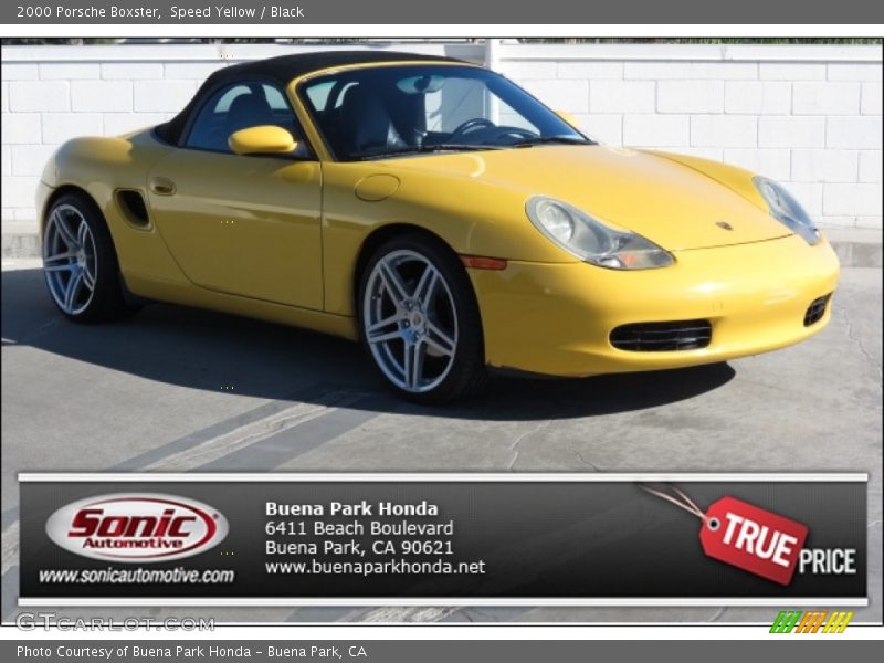 Speed Yellow / Black 2000 Porsche Boxster