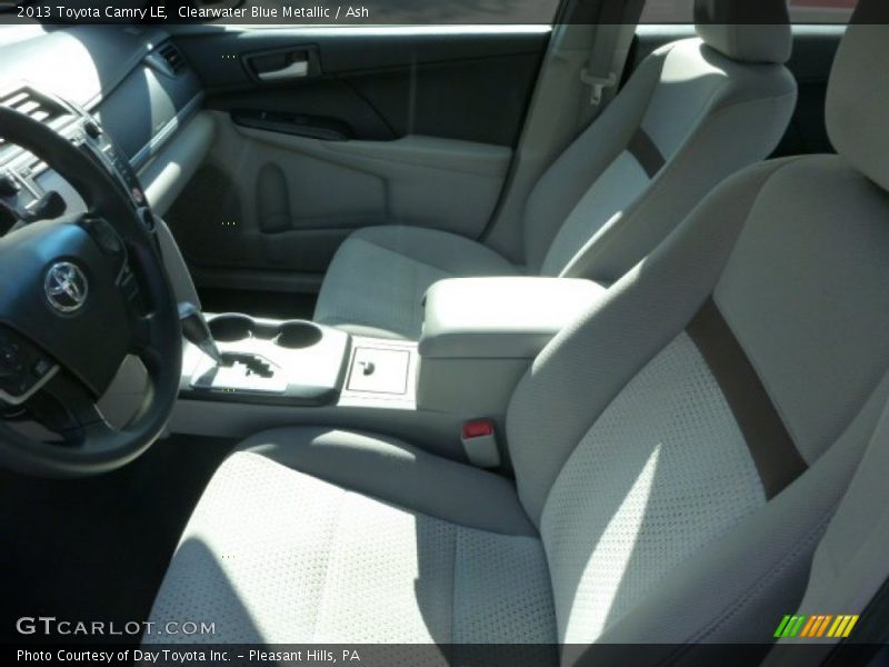 Clearwater Blue Metallic / Ash 2013 Toyota Camry LE
