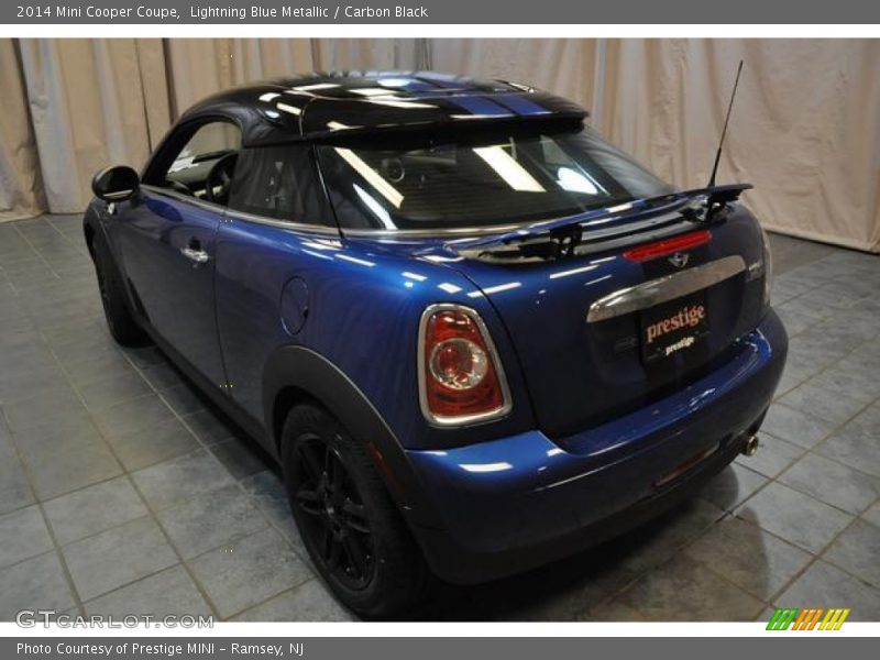 Lightning Blue Metallic / Carbon Black 2014 Mini Cooper Coupe