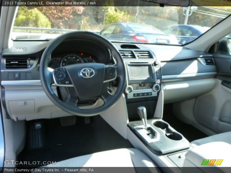 Clearwater Blue Metallic / Ash 2013 Toyota Camry LE