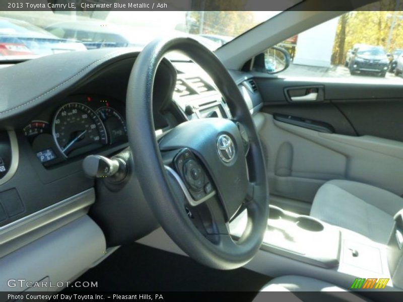 Clearwater Blue Metallic / Ash 2013 Toyota Camry LE