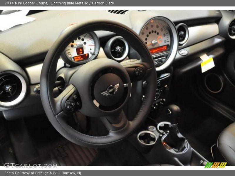 Lightning Blue Metallic / Carbon Black 2014 Mini Cooper Coupe