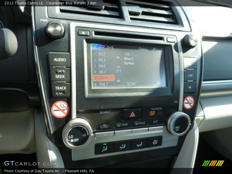 Clearwater Blue Metallic / Ash 2013 Toyota Camry LE