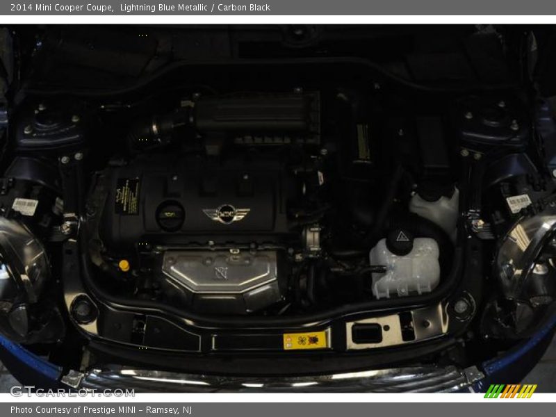 Lightning Blue Metallic / Carbon Black 2014 Mini Cooper Coupe