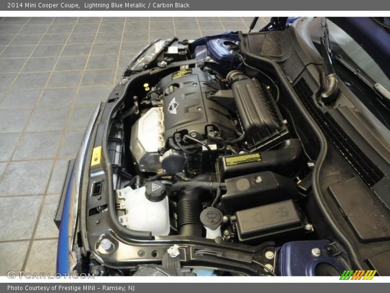 Lightning Blue Metallic / Carbon Black 2014 Mini Cooper Coupe