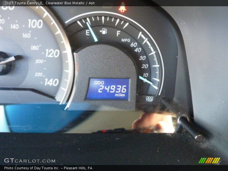 Clearwater Blue Metallic / Ash 2013 Toyota Camry LE