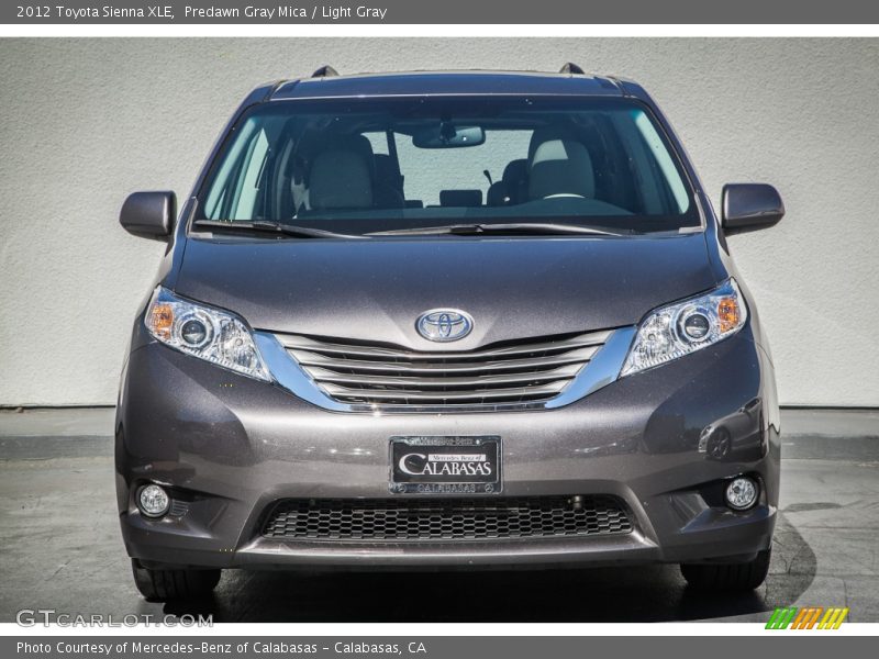 Predawn Gray Mica / Light Gray 2012 Toyota Sienna XLE