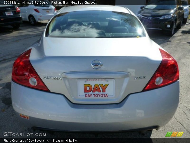 Radiant Silver Metallic / Charcoal 2008 Nissan Altima 2.5 S Coupe