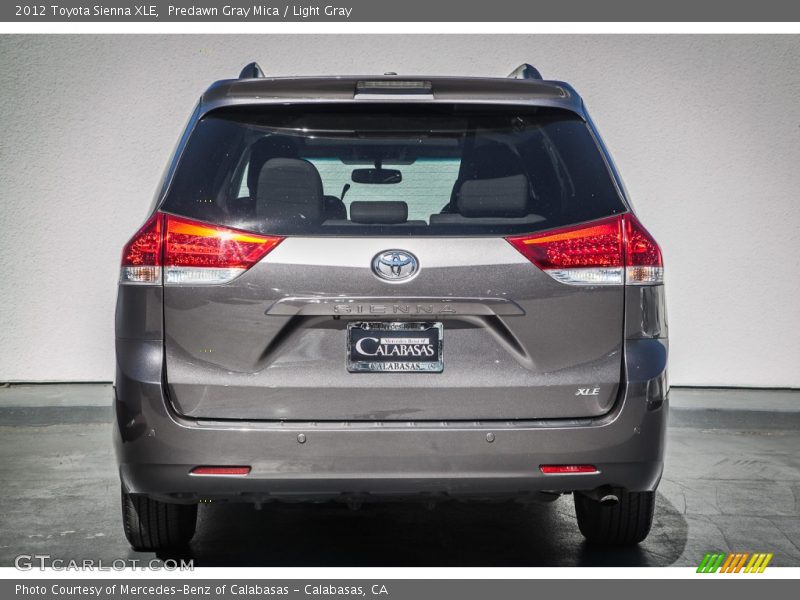 Predawn Gray Mica / Light Gray 2012 Toyota Sienna XLE