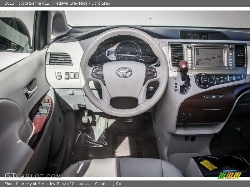 Predawn Gray Mica / Light Gray 2012 Toyota Sienna XLE
