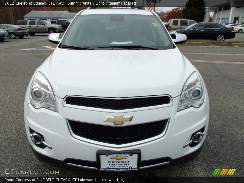 Summit White / Light Titanium/Jet Black 2012 Chevrolet Equinox LTZ AWD