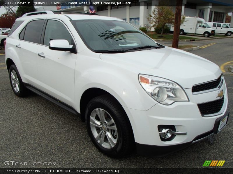 Summit White / Light Titanium/Jet Black 2012 Chevrolet Equinox LTZ AWD