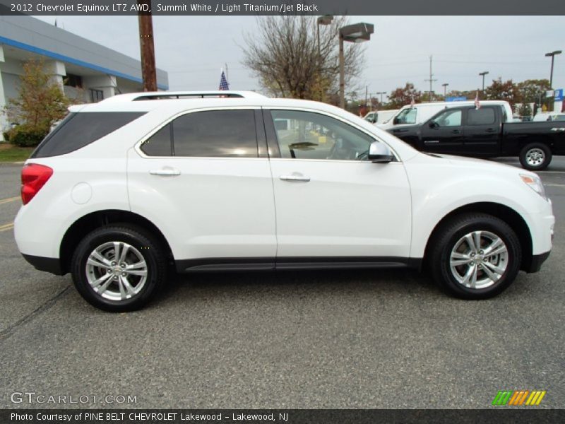 Summit White / Light Titanium/Jet Black 2012 Chevrolet Equinox LTZ AWD